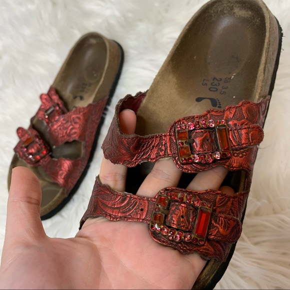 Birkenstock Betula Red Jewel Sandals - Picture 2 of 8